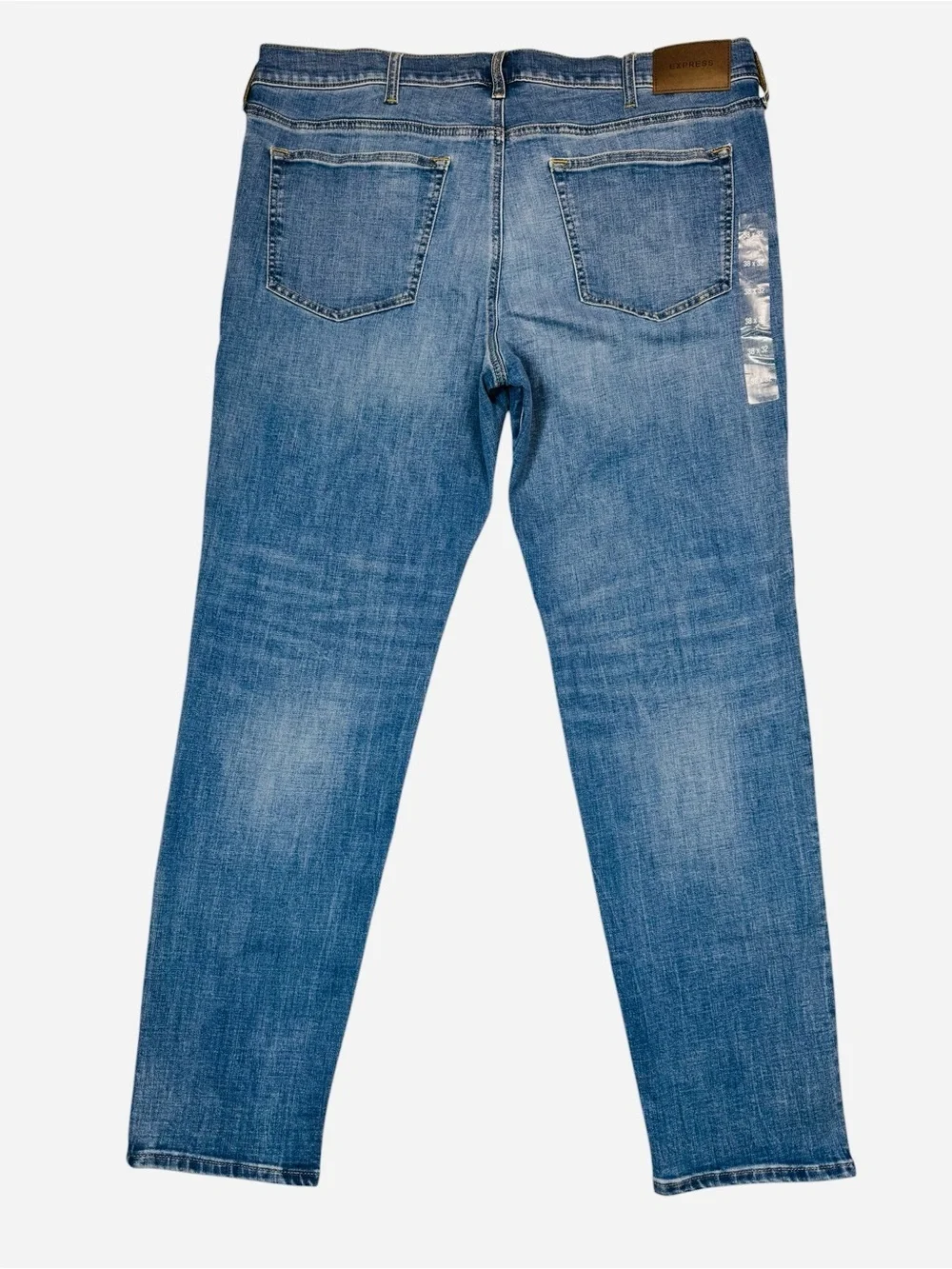 NWT New Express Slim Medium Wash Hyper Stretch Jeans Size 38 x 32